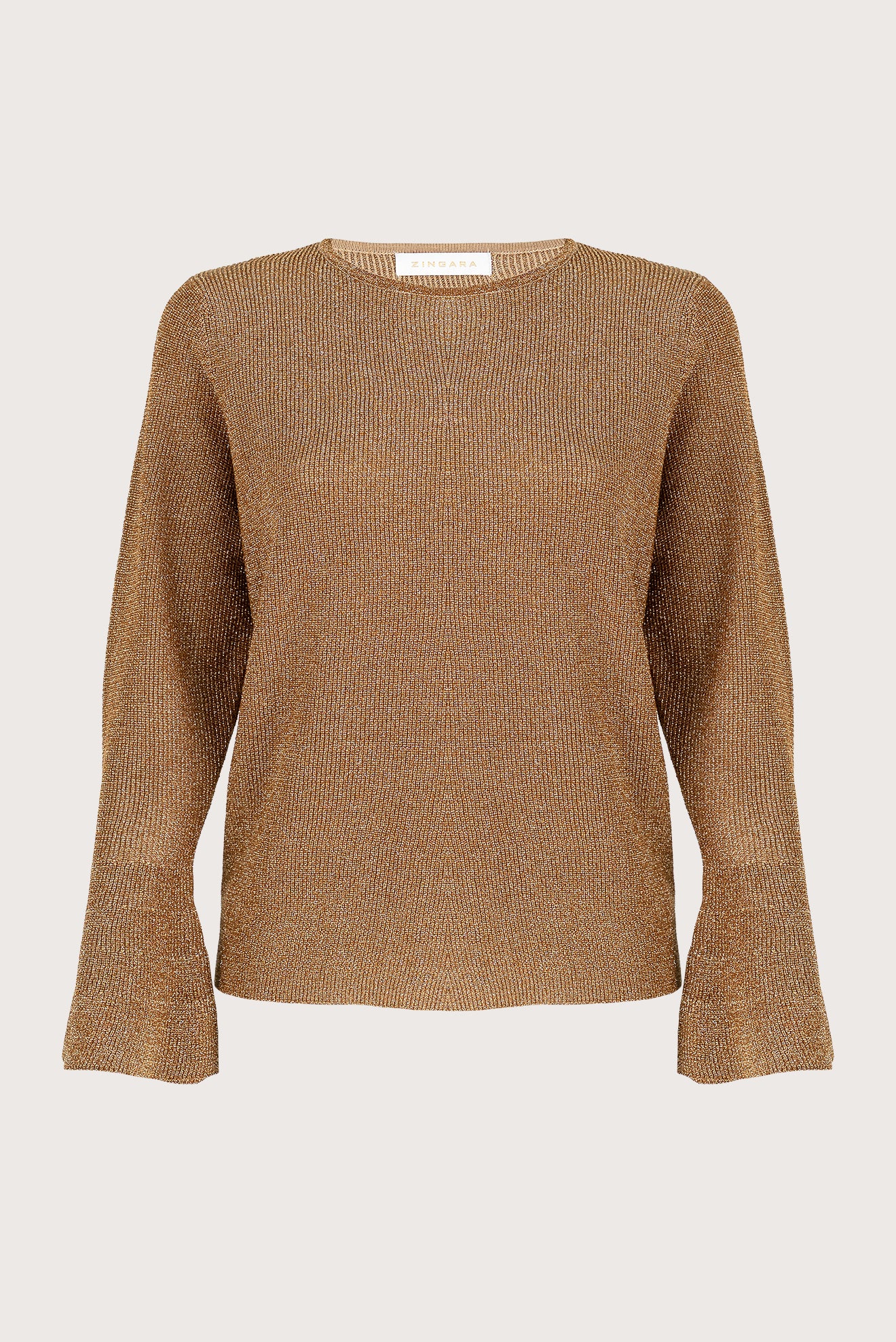 Suéter Perla Cuello Perkins Dorado