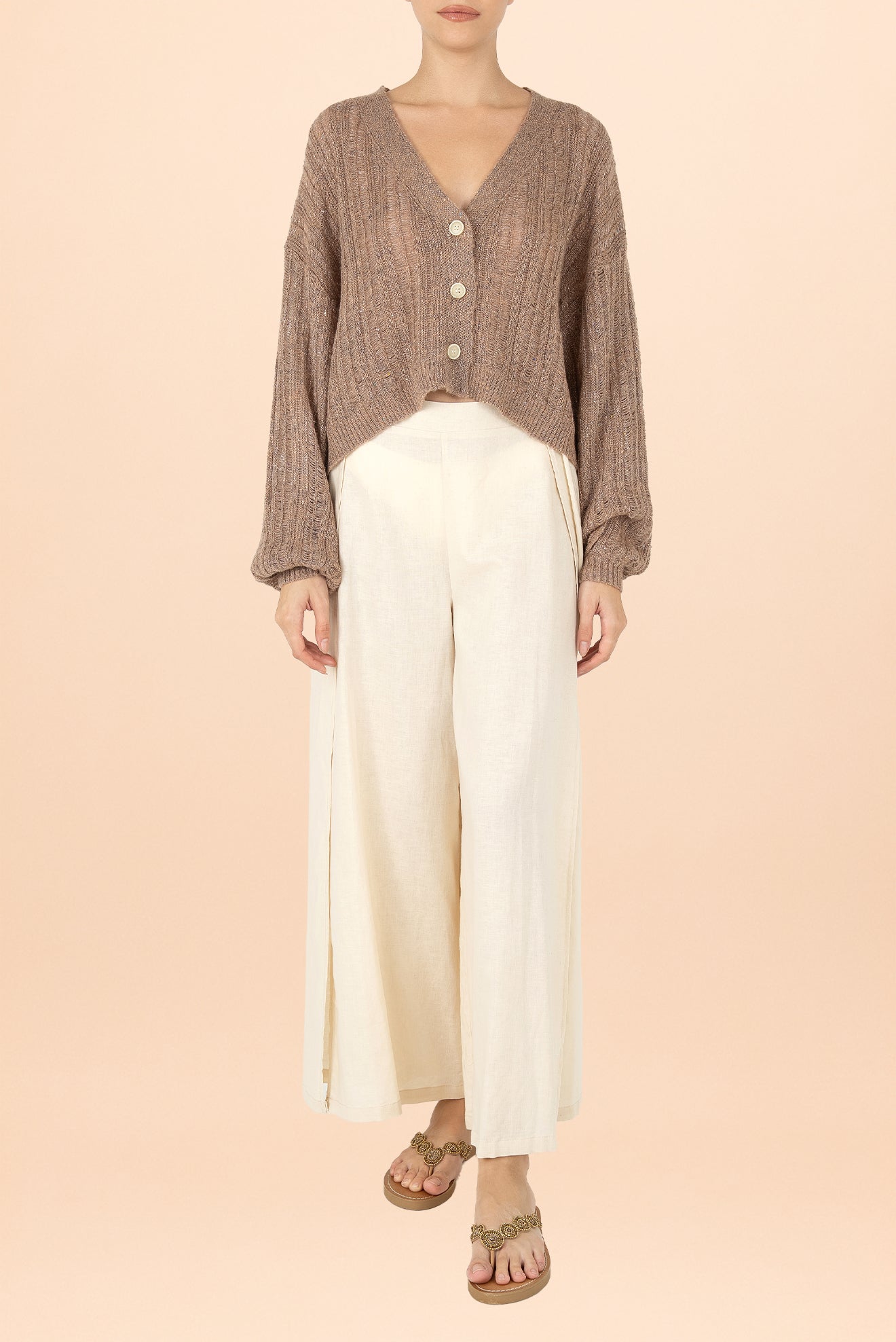 Cardigan Perla Mauve