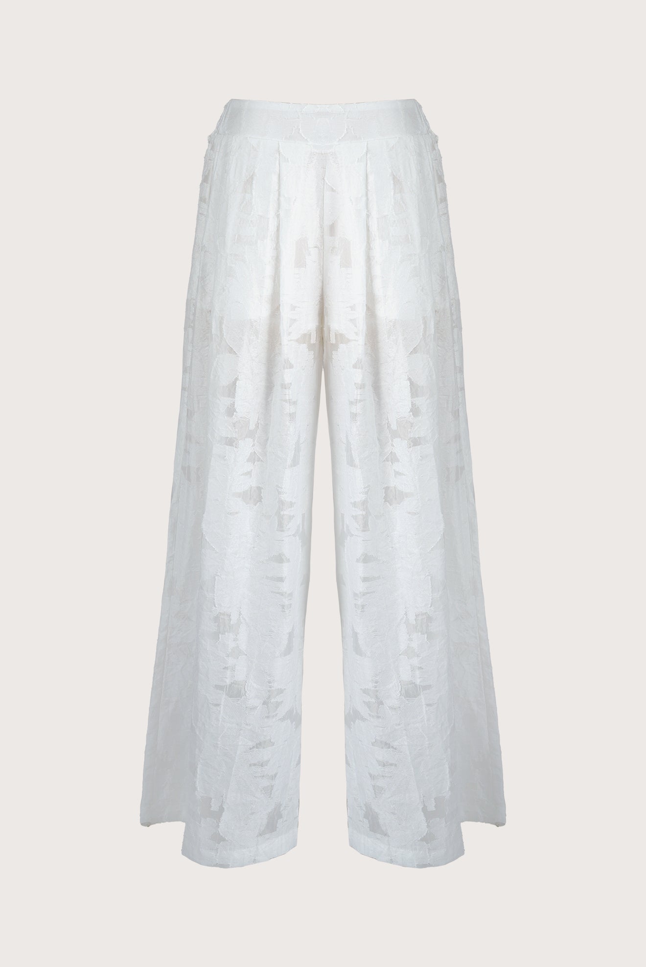 Pantalón Plisado Blanco