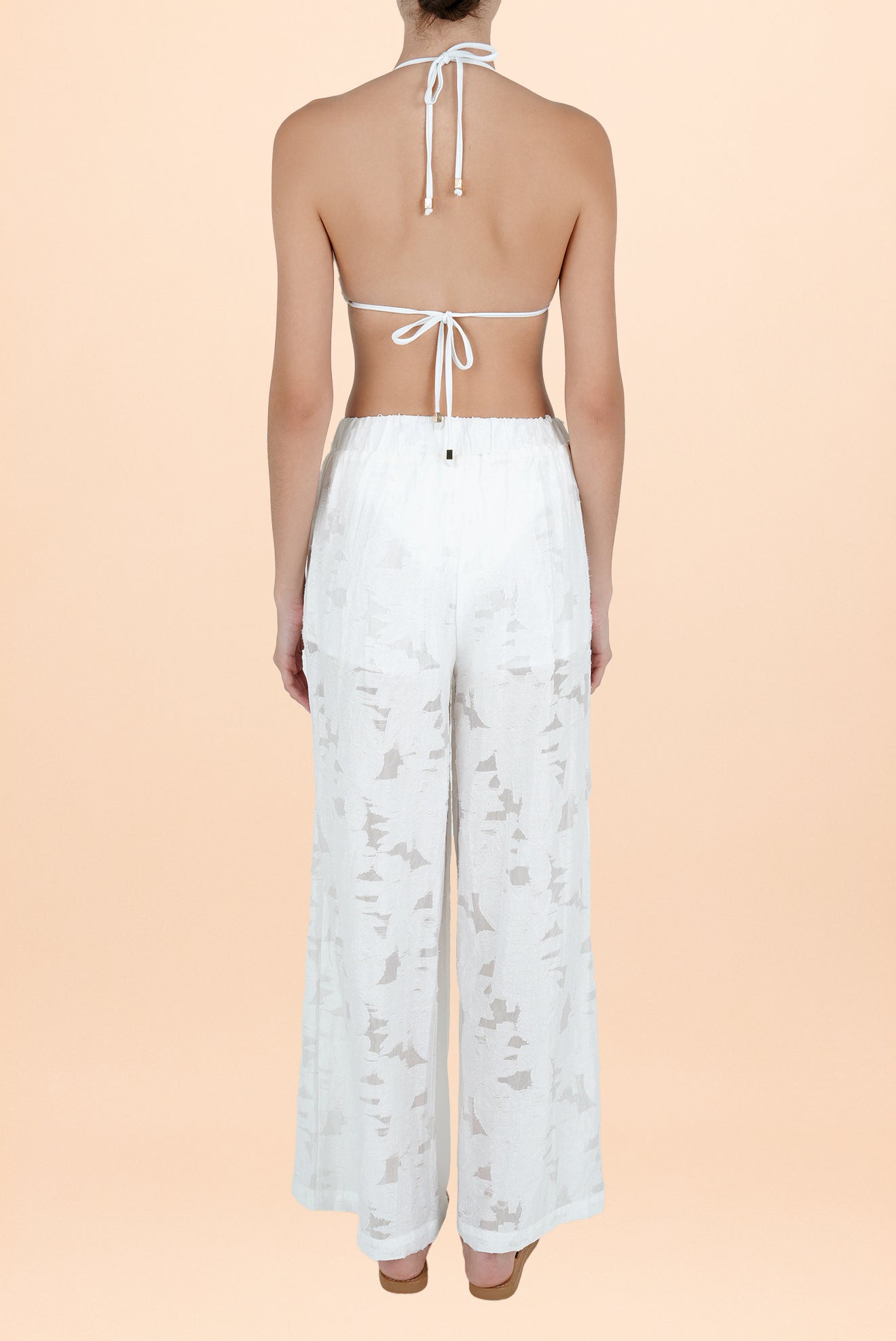 Pantalón Plisado Blanco