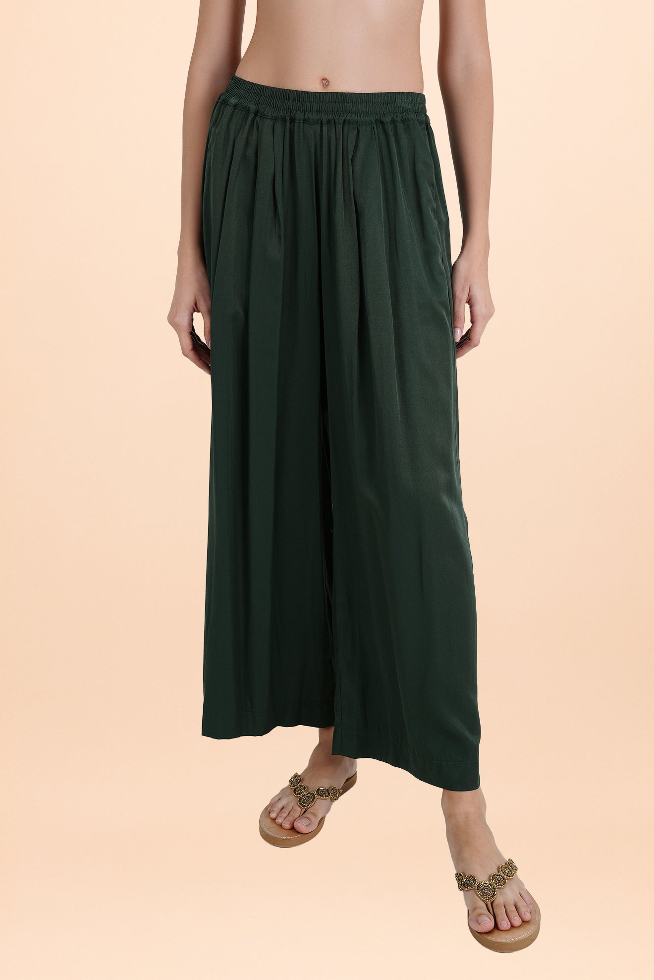 Pantalón Satín Verde