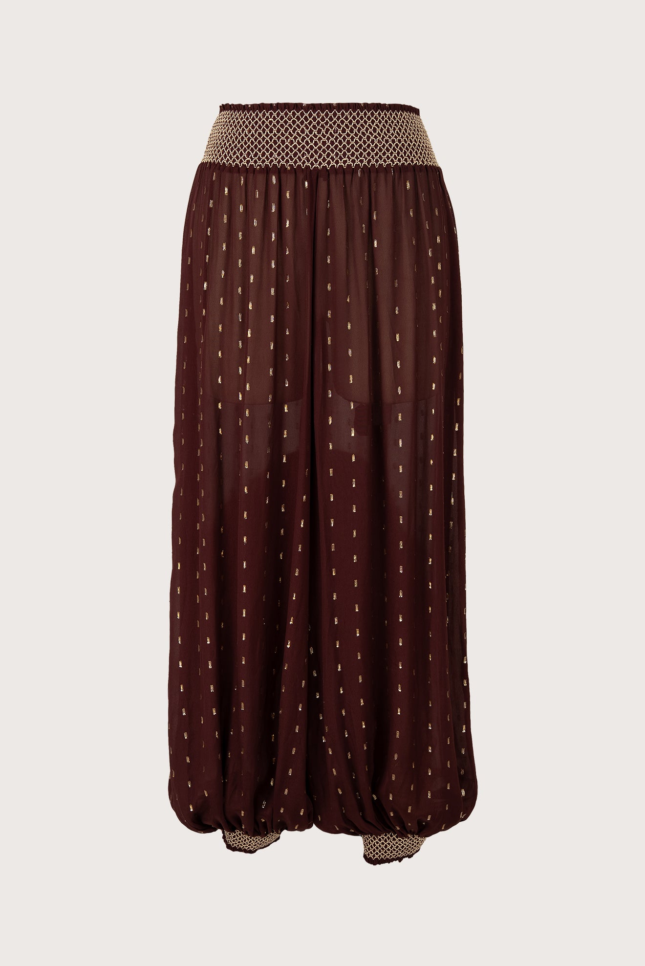 Pantalon Bombacho Sabia Morado
