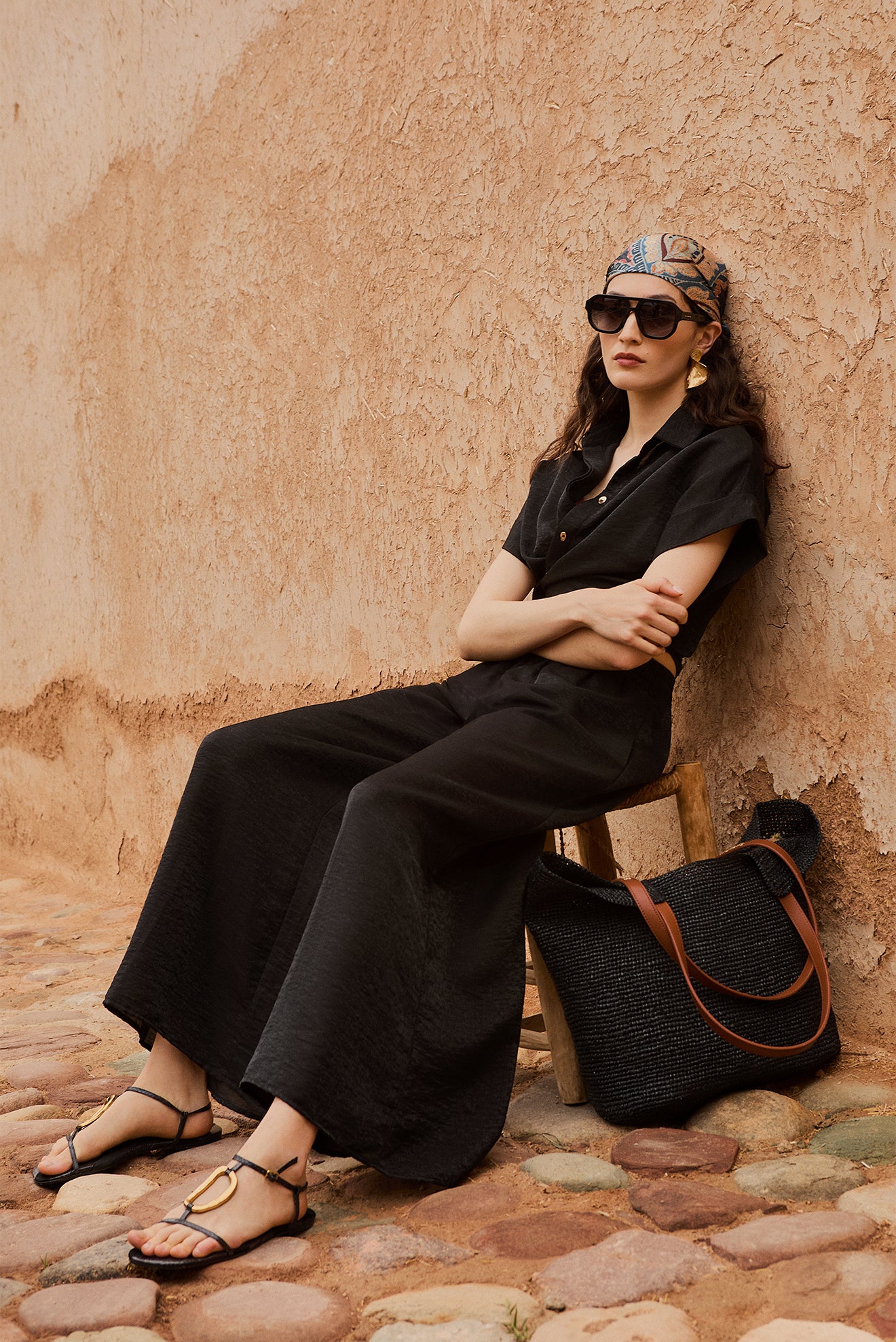 Pantalón Ilhabella Shine Negro