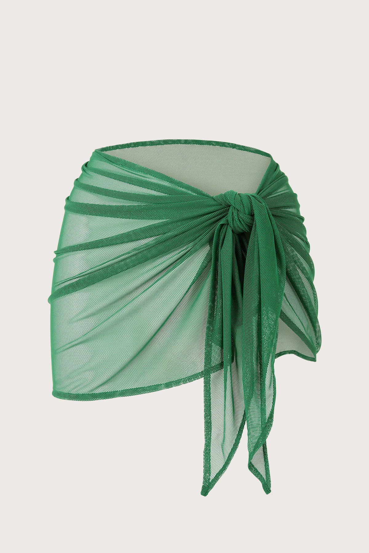 Green short mesh sarong