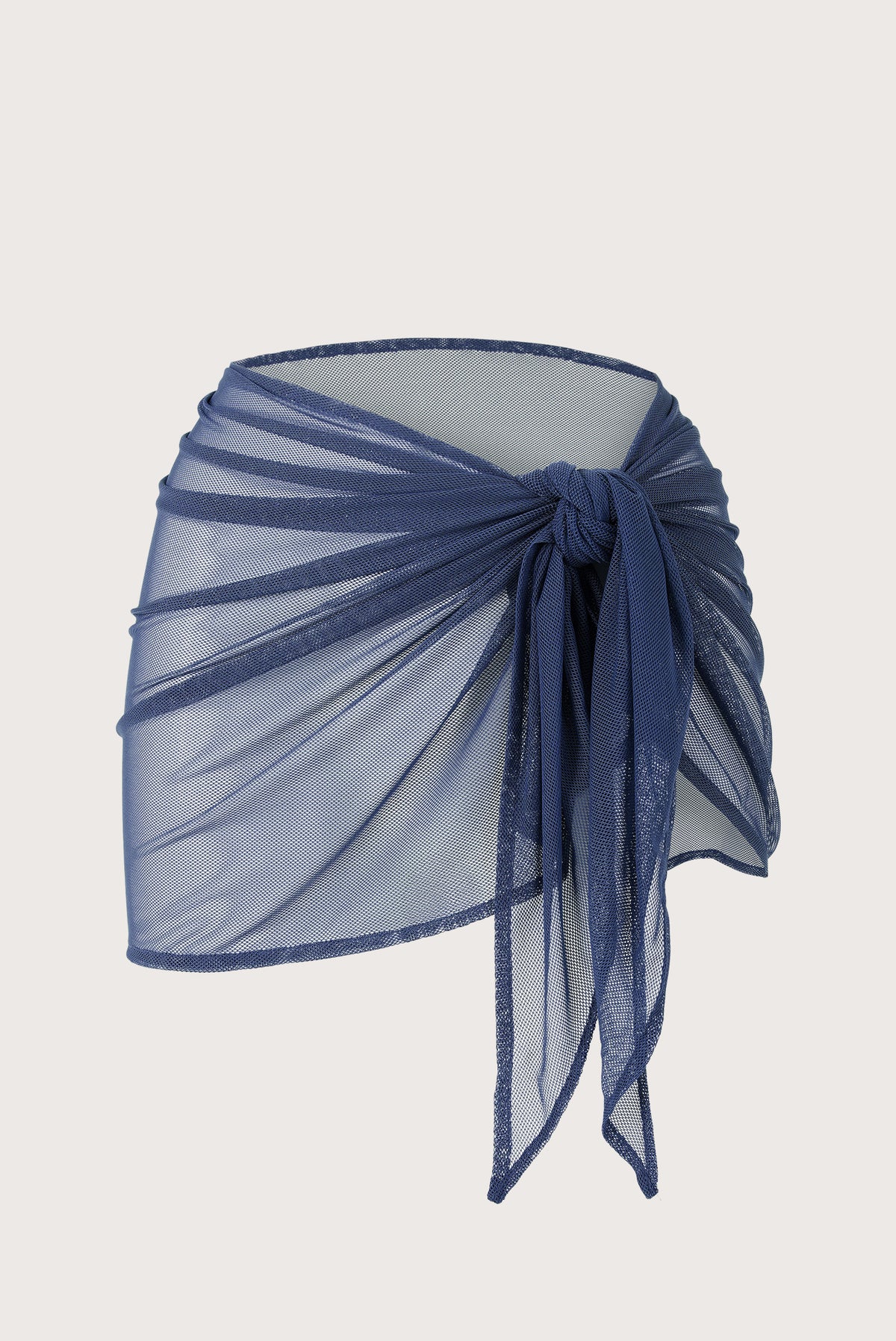 Blue short mesh sarong