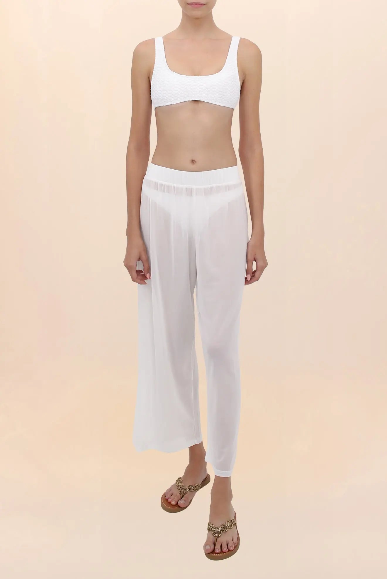Twilight White Pants | Lightweight for Your Beach Days