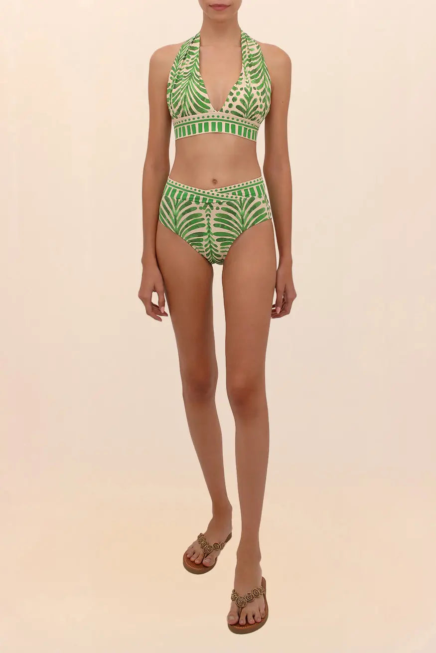 Venecia Marilyn Bikini Top | Halter Bikini with Tropical Print