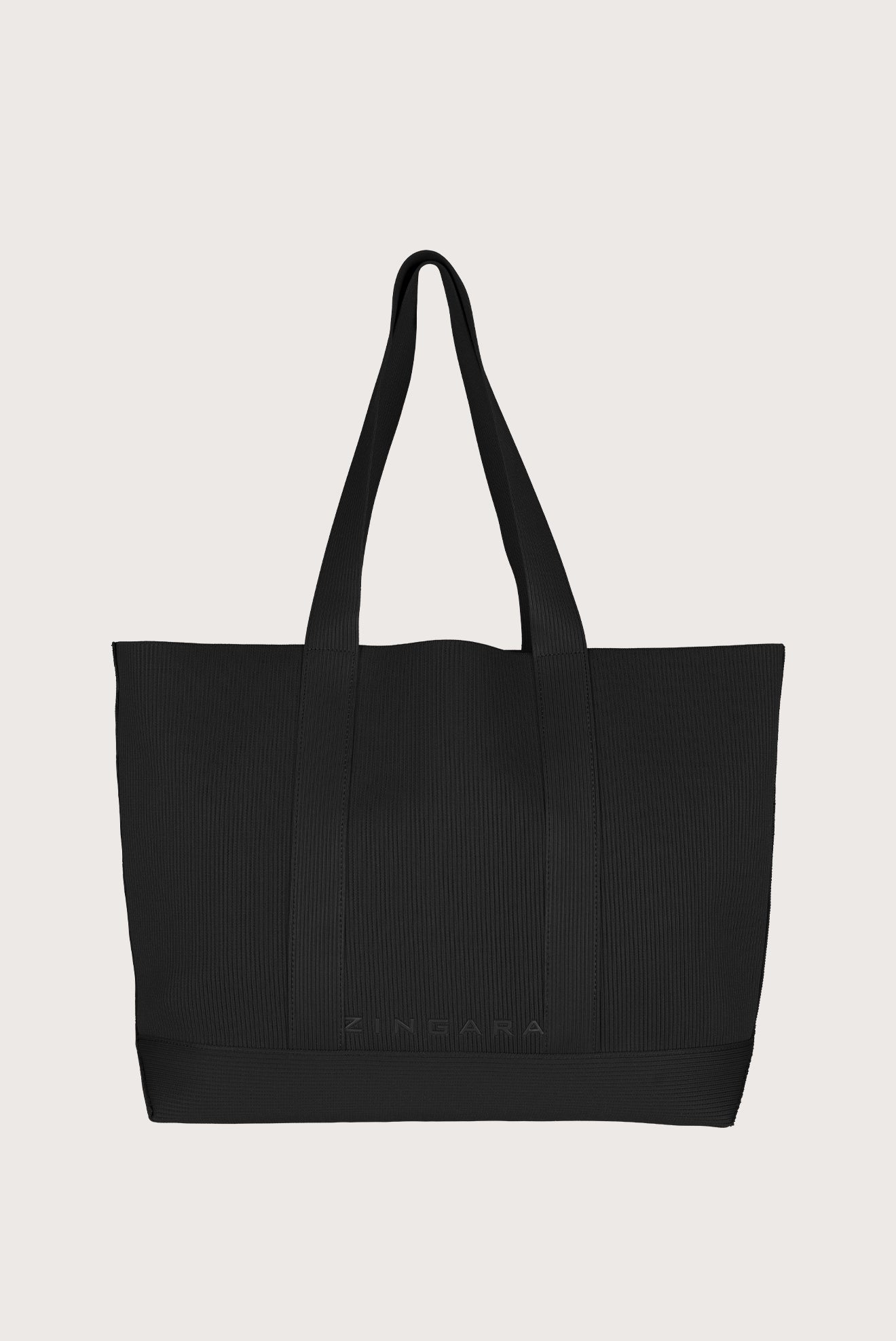 LARGE BLACK SATCHEL BAG