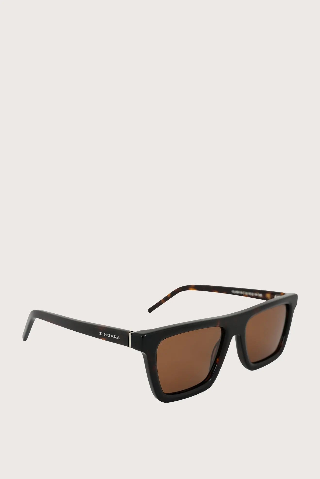 Square Carey Glasses - Classic Design - Brown Lenses - Zingara