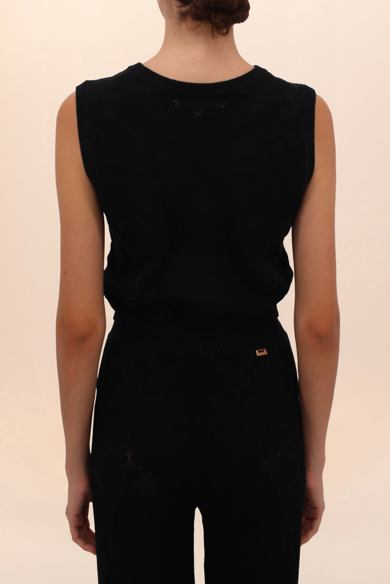 FIRENZE BLACK CROP TOP