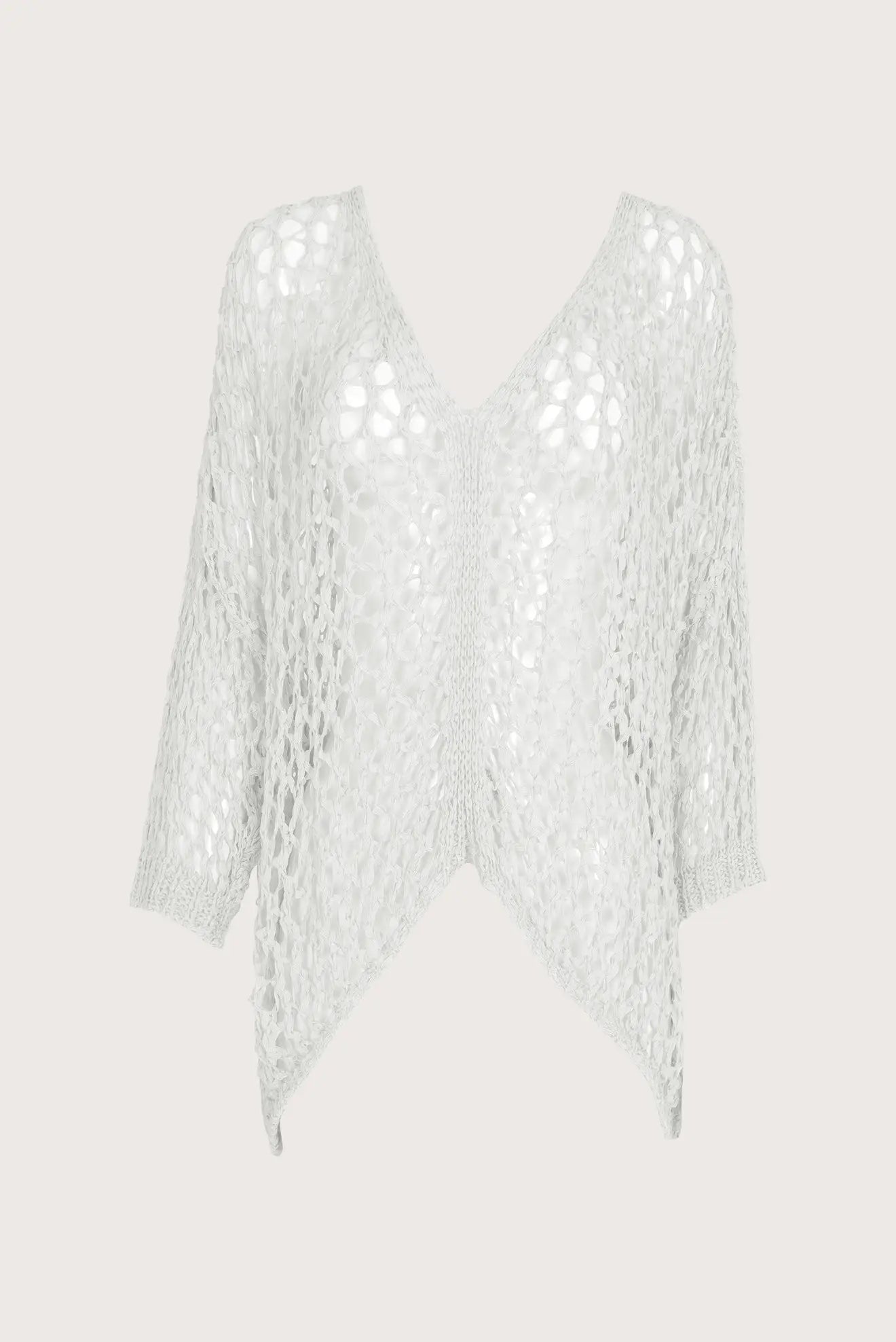 Blusa calada grande - Color  Blanco Zingara