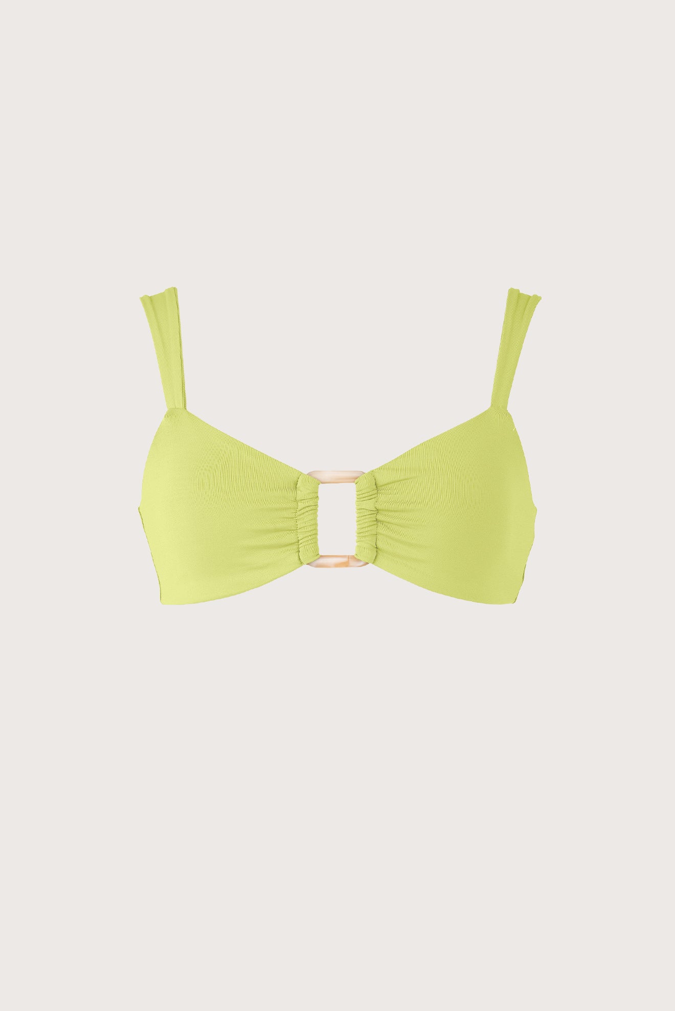 Top Bandeau Argolla Lumi en verde lima